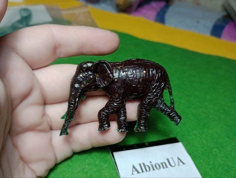 Декор. Фігурка &laquo;Слон&raquo; (Смола, Темно-зелений) ELEPHANT фото