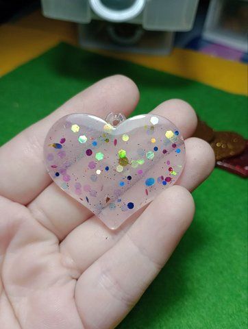 Міні-Сувенір Серце (прозоро-рожевий) SU-HEART-02-1 фото