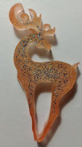 Декор. Фігурка &laquo;Олень&raquo; (Смола, 10 см) Помаранчевий DEER-ORNG01 фото